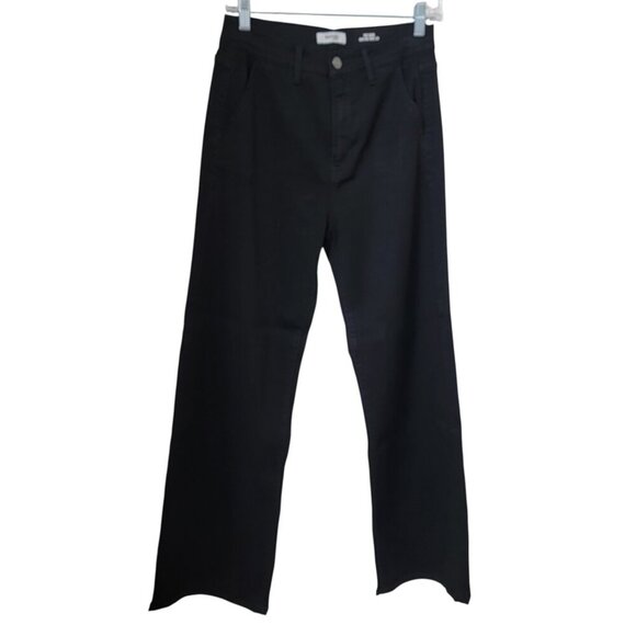 Kensie Size 8/29 Black The Kaya High Rise Wide Leg Jeans, Exc. Like New Cond. - Picture 1 of 15